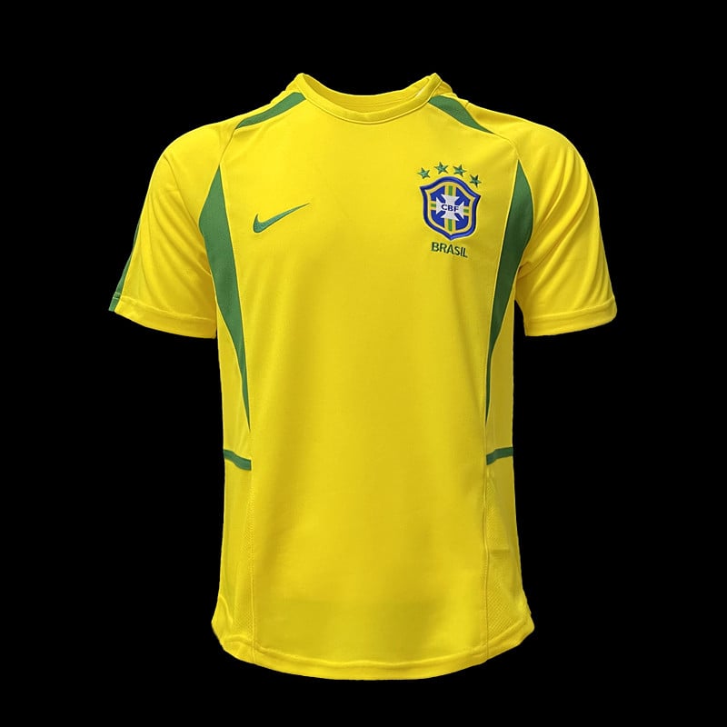 Brésil Maillot Rétro 2002 Domicile